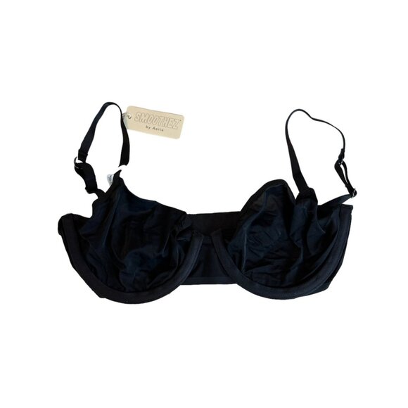 Smoothez Aerie Mesh Unlined Bra True Black Size 36B NWT - Picture 3 of 7